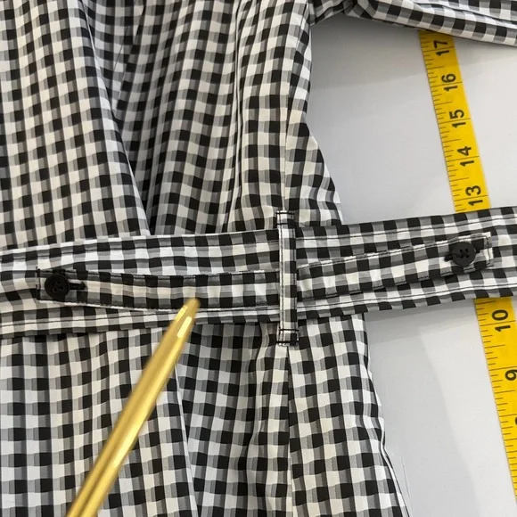 London Fog Black and White Houndstooth Trench Coat Size XL - Picture 15 of 16